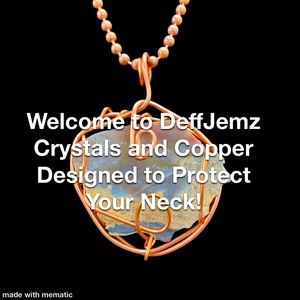 I’m selling custom crystal necklaces and energy protection! DeffJemz